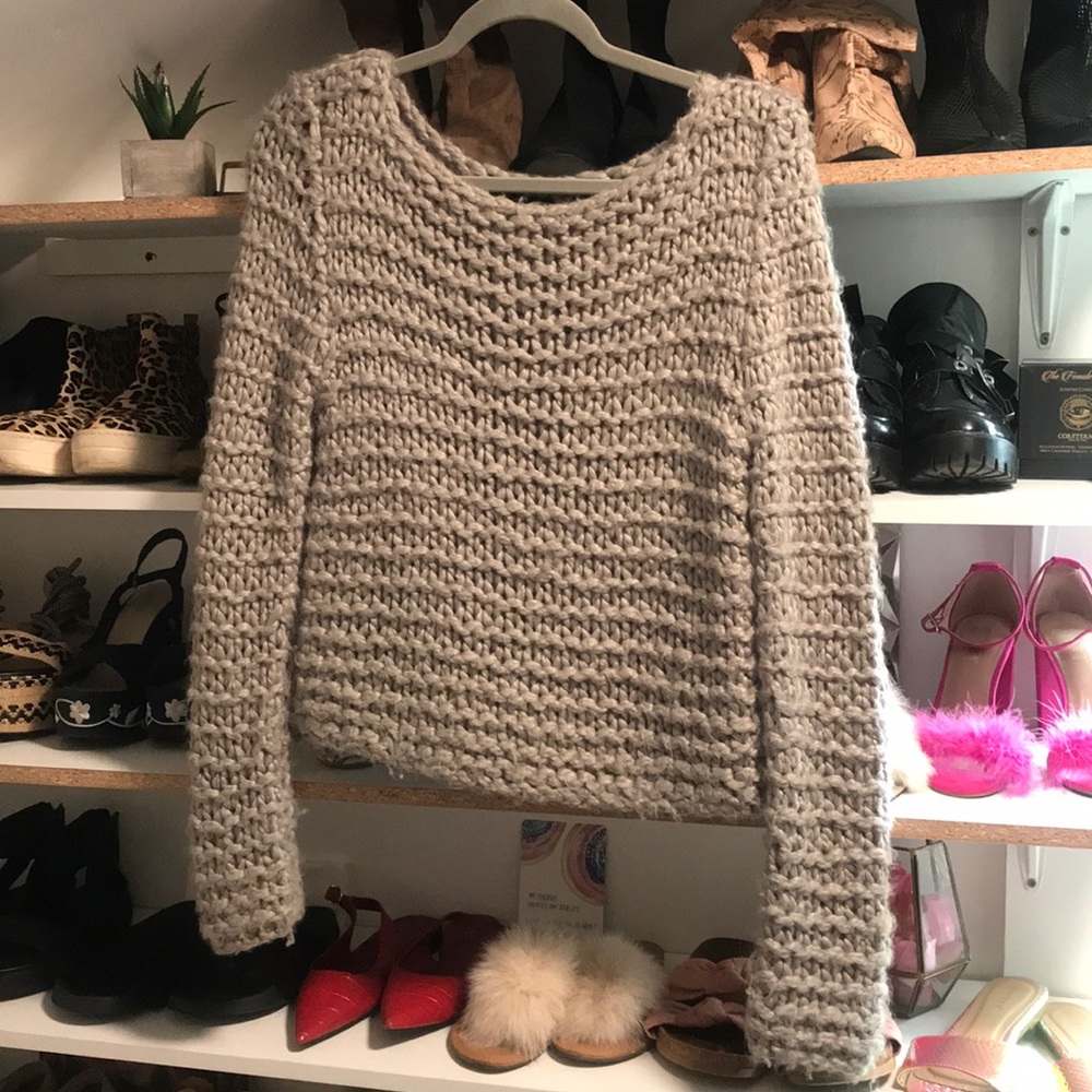 Cheap Monday chunky knit cropped sweater
